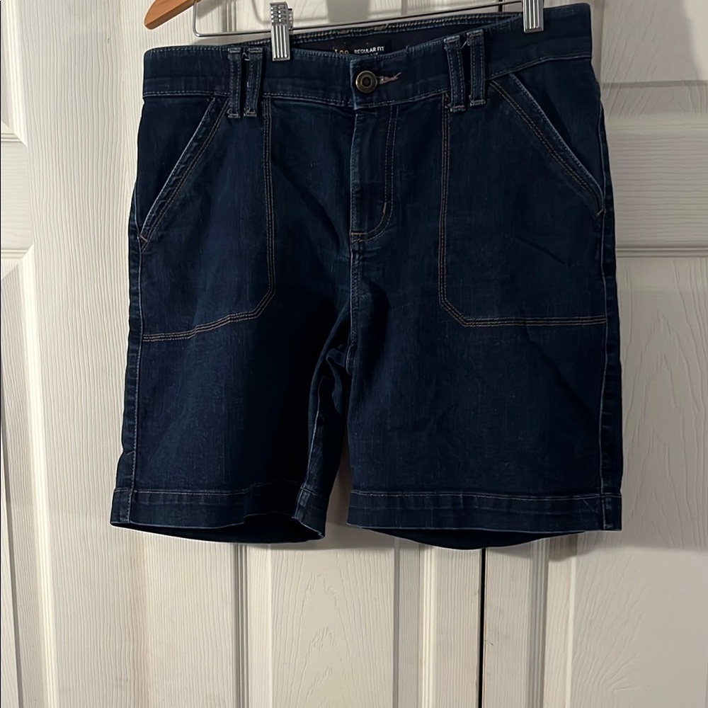 Lee Women's Jean Shorts - Dark Blue